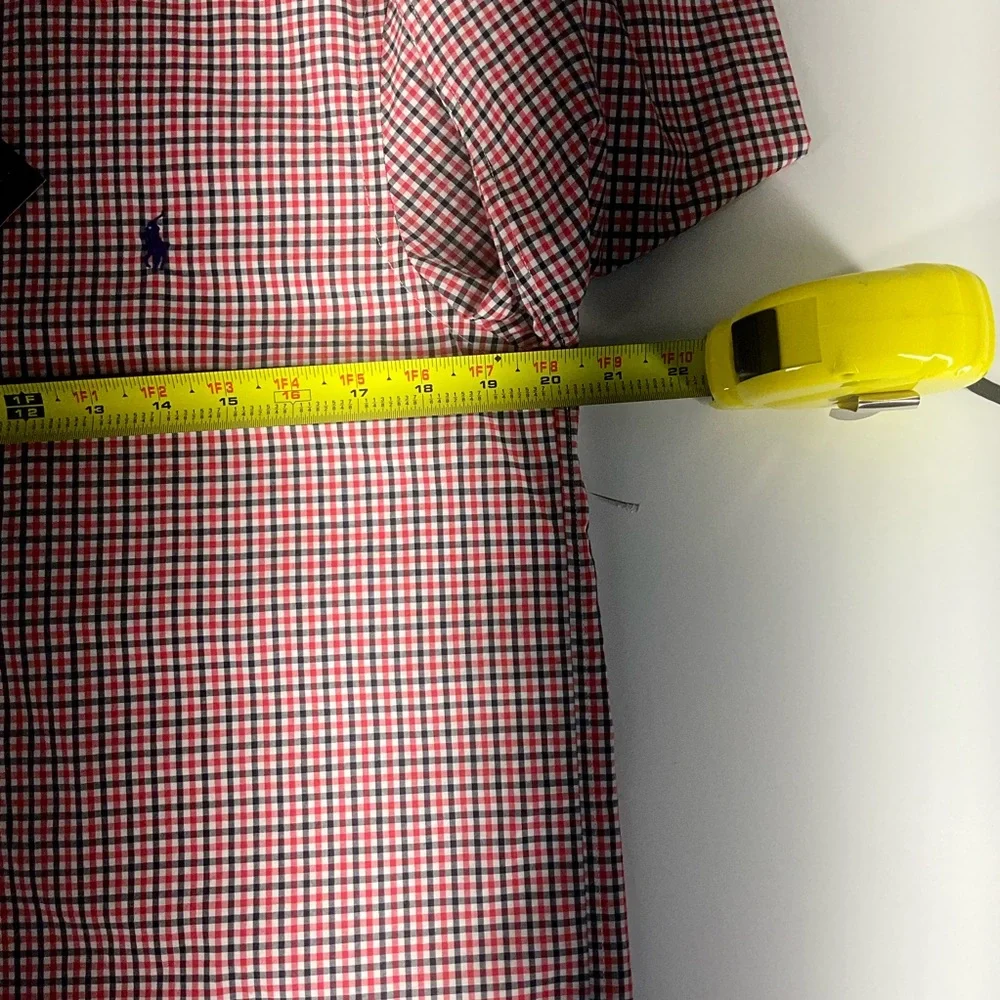 Ralph Lauren Long Sleeve Gingham Button Down‎ Casual Shirt Boys XL (18-20) NWT